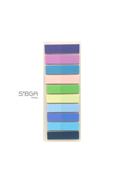 sibga tasarım Postit ملون شفاف Post-it Post Itعلامة مرجعية للكتاب، ورق ملاحظا...