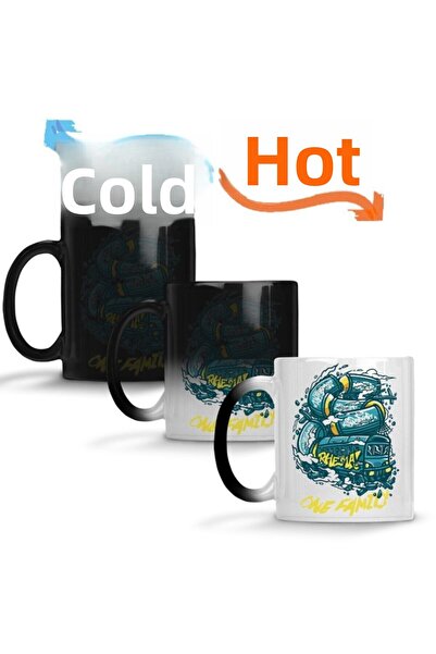 Baskı Dükkanı كوب مج سحري عائلي واحد من البورسلين