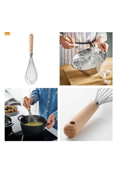 IKEA غرفة مريحة، خافق، ستانلس ستيل-خشب زان، 30 سم