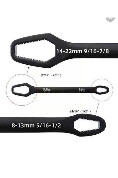 COMBAT Universal Torque Wrench Multi-Purpose Double Head Torx Wrench 8-13mm/14-22mm