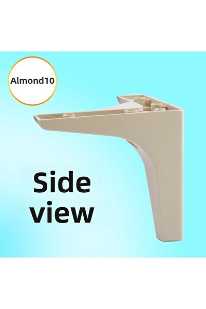 Badem10 Sedef Luxury Furniture Sofa Coffee Table Tv Unit Seat Leg 14 cm Cream Base Legs 4 Pcs