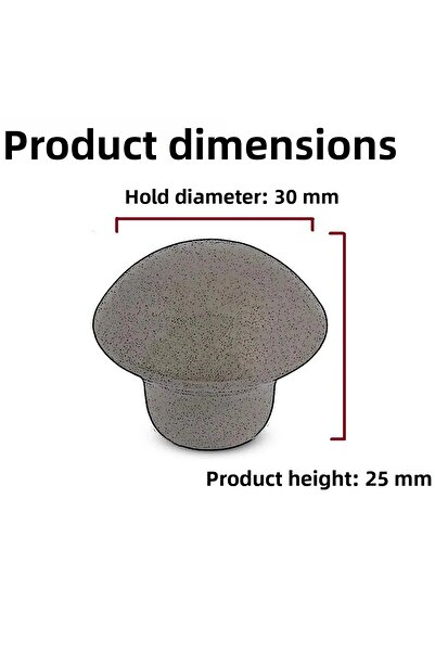 NUBLADO Mobilier Bucătărie Sertar Dulap Capac dulap Mâner Mâner Mâner Albastru Orificiu Buton ciupercă Metal 10 buc
