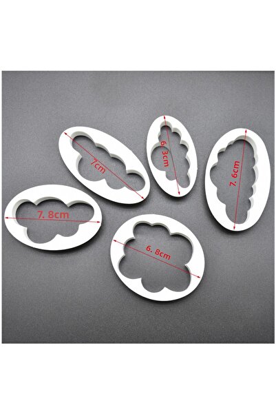 Choice كما هو موضح، 5 قطع/مجموعة من قاطعة البسكويت السحابية فورم مصنوعة حسب ا...