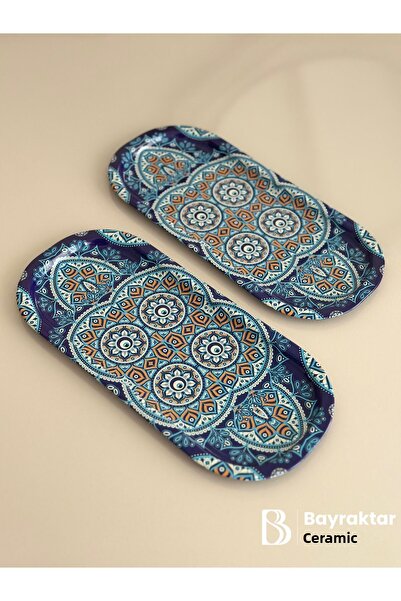 Bayraktar Seramik 2-Pack Evil Eye Tray