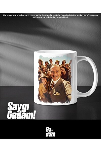 Gadam كأس وعد مطبوع مخصص لأتاتورك