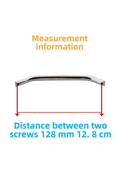 Badem10 Mâner Şahin Metal Inox 128 Mm Mobilier Bucătărie Sertar Dulap Dulap Ușă Mânere Mâner 12,8 Cm