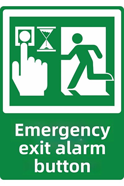 ChicArt Design Studio Emergency Exit Alarm Button Digital Uv Foil Printing Wa...