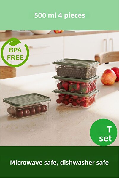 BAGER MARKET حاويات فرشاة 500 مل بأربعة ألوان، يمكن استخدامها في مقعد تنظيم السطح والمطبخ البارد.