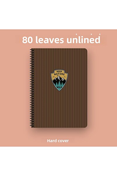 KESKİN COLOR 17x24 cm Necăptușit 80 de coli Caiet cu spirală cu copertă rigid...