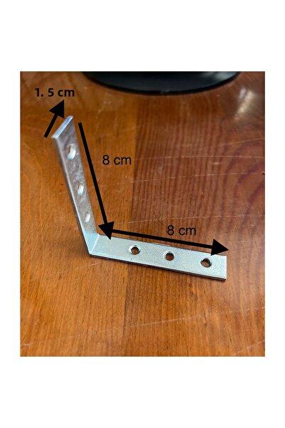 Can Menteşe Metal L Hinge Furniture Fixing 8 cm (5 Pieces)