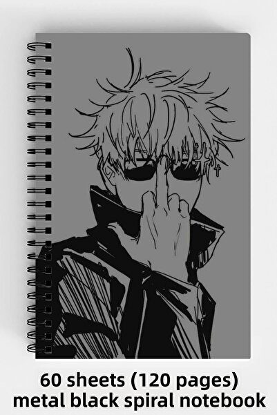 Anime Marketi Jujutsu Kaisen Anime Design A5 دفتر بغلاف صلب حلزوني 120 ورقة