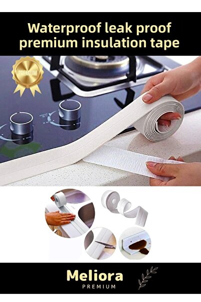 Fantazer Duș PVC Chiuvetă Cadă de baie Fereastră de blat 3,2 Mt Bandă izolatoare rezistentă la scurgeri de apă