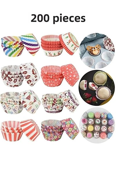 afifehome 200 Muffin Cakes - 1St Class Quality, Capsule Cupcake Paper