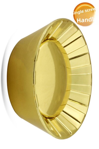 Badem10 Mobilier cu butoane Alita: Dulap cu o singură șurubă din plastic auriu