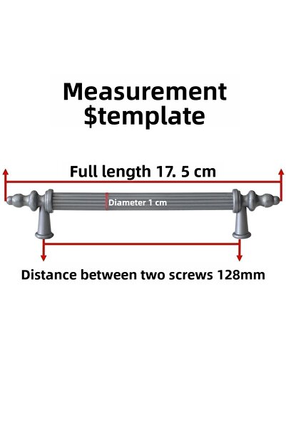 Badem10 Grey Polavit 128 mm Mmobile a Drawer, Cabinet and Accept (5 Pcs)