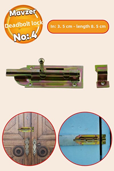 Badem10 Mavzer Sliding رقم: 4 قفل كادميوم 35x85 مم نافذة الباب قفل أمان مزلاج