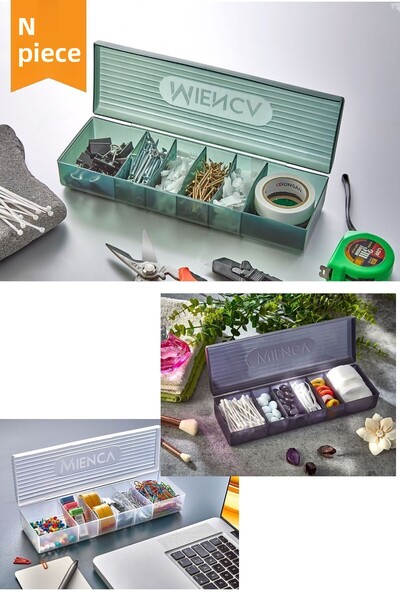 Bayev 6 Compartments Screw Jewelry Box - 2 Rings, Turtleneck