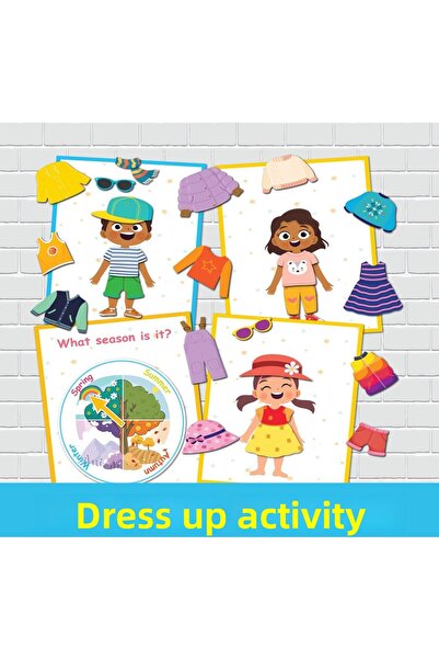 Organik Yolda نشاط تلبيس، الفصول الأربعة، أنشطة تعليمية منزلية للأطفال الصغار...