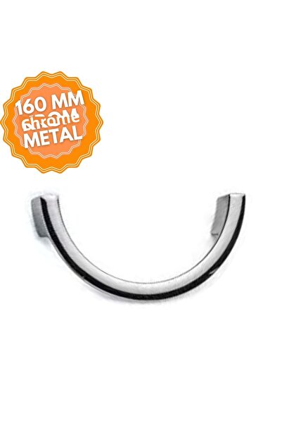 KOÇSAN Ay C Chrome 160 mm Handle, Luxury Country Kitchen Furniture Cabinet Drawer Handle