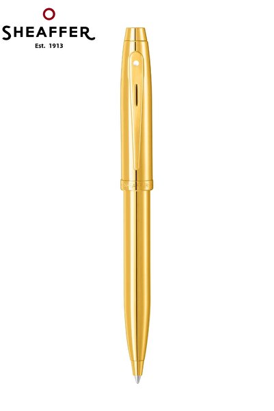 Sheaffer 9372-2 100 قلم حبر جاف مطلي بالذهب