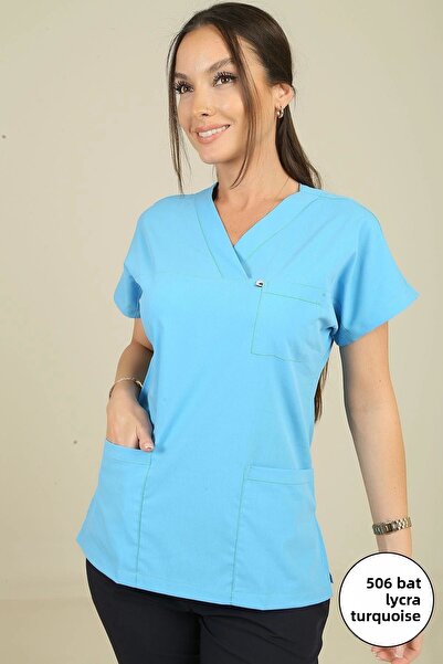 DENİZ İŞ قماش ليكرا نسائي بأكمام طويلة