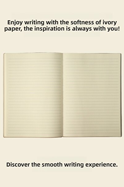 Victoria's Journals Softtons A5 Striped Notebook with Flexible Cover - Cream 128 Yp