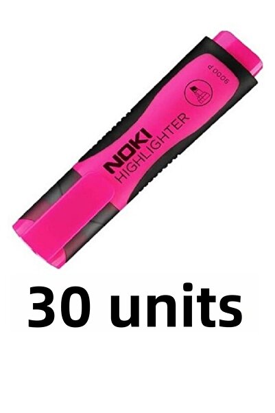 Noki 30 قطعة قلم تحديد وردي 9000