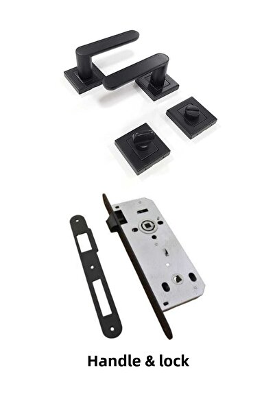 ARON Sofuoğlu Barbaros Τετράγωνο Σήμα Ματ Μαύρο (για μπάνιο/WC) Λαβή Πόρτας &...