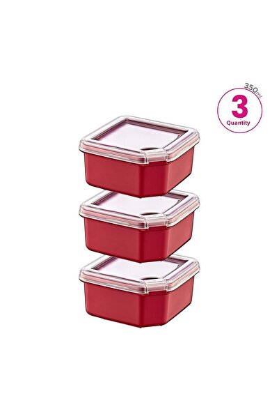 Smartware Q-Box Storage Container Set of 3 (3 X 350 ml)