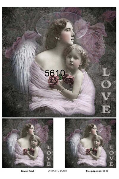 LİNEART Lineart Brass Decopage Paper No:L5610