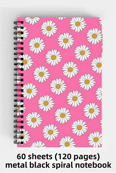 Anime Marketi الملونة ديزي تحت عنوان A5 دوامة الغلاف الصلب دفتر 120 ورقة