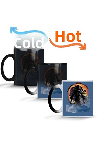 Baskı Dükkanı Alien Mortal Kombat Gamer Games Magic Mug Cup Porcelain