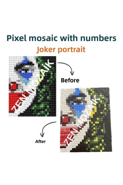 Zen Mozaik Pixel Mosaic by Numbers DIY Kit - Artistic Mosaic Series - Pixel/Pixel Art