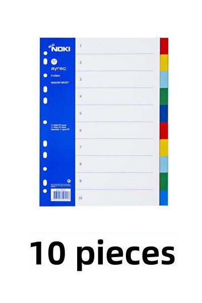 Noki 10 قطع فاصل إشارة ملون 2×5