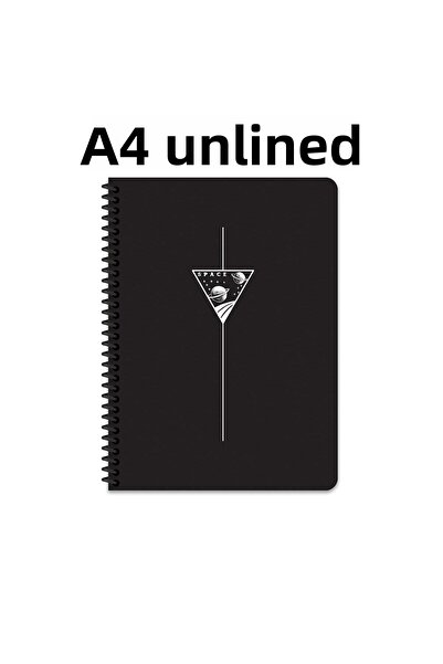 KESKİN COLOR Caiet A4 cu 80 de coli, copertă din plastic, fără linii, cu spir...