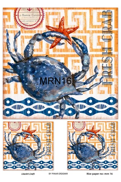 LİNEART ورق تزيين نحاسي رقم: MRN16 - 29X42 سم