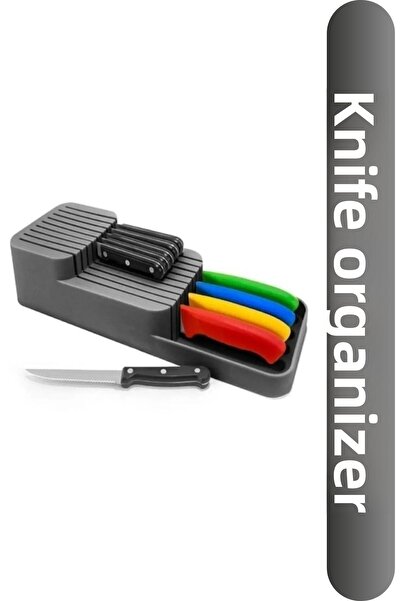 Viyalente New Generation Knife Holder In-Drawer Knife Organizer Holder Knife Set