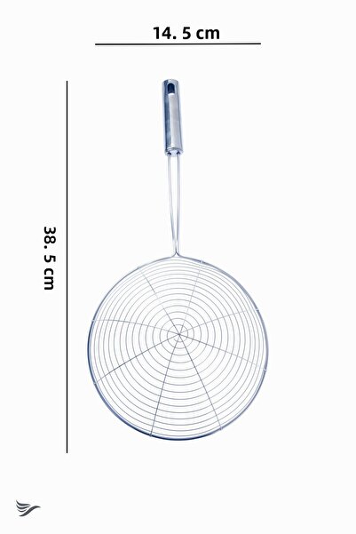 rubihome مصفاة قلي ستيل لوكس، مصفاة زيت، مغرفة سلك فولاذي