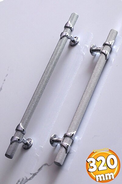 Badem10 مقبض جلبة 320 مم كروم اللون أثاث المطبخ درج خزانة مقابض خزانة مقبض الباب مقبض معدني