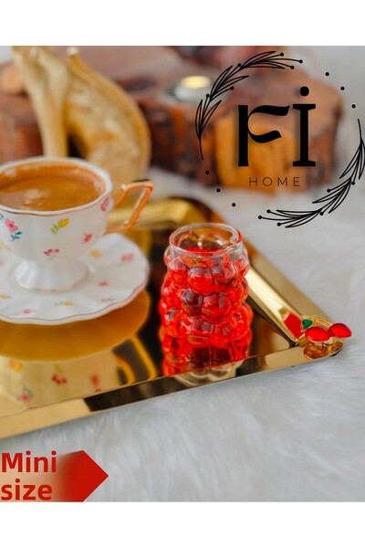 ORTAKÖY CENNETİ Coffee Side Grape 6-Piece Glass Grape Glass 75ml