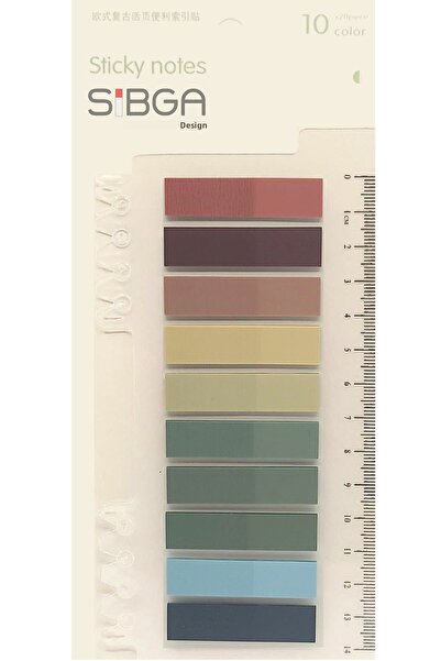 sibga tasarım Postit ملون شفاف Post-it Post Itعلامة مرجعية للكتاب، ورق ملاحظات لاصق، 200 ورقة
