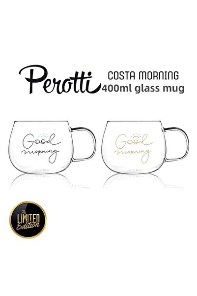 Perotti Good Morning 400 ml 2-Piece Glass Mug Magnolia Glass 13769