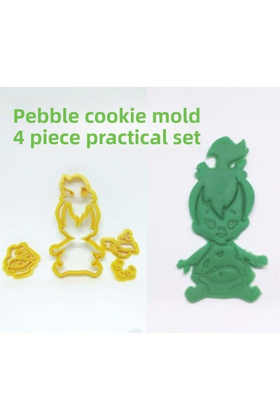 Adana Pasta Malzemeleri Çakil Cookie Mold Practical 4 Pieces
