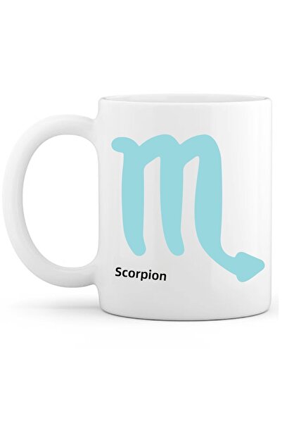 OXVİN فنجان قهوة برمز العقرب إصدار خاص (مفرد) بورسلين