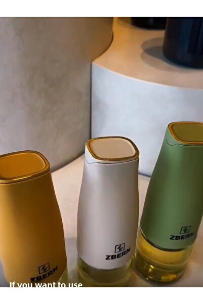 Amentes Smart Lid Leakproof Non-Spill Pinterest Glass Oil Pot 1 Piece