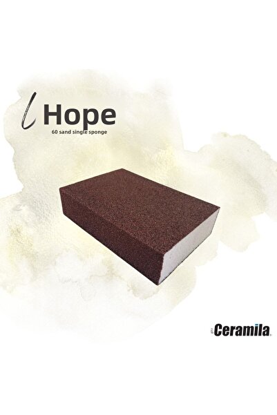 Glitz Ceramila Lumina 3063 - Red Sandpaper 60 Grit Wedge, 98*69*26mm Sponge