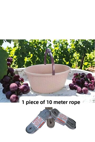 ÇEÇEN HOME Coș de transport din plastic Coș cu fructe Coș pentru balcon-băcăn...