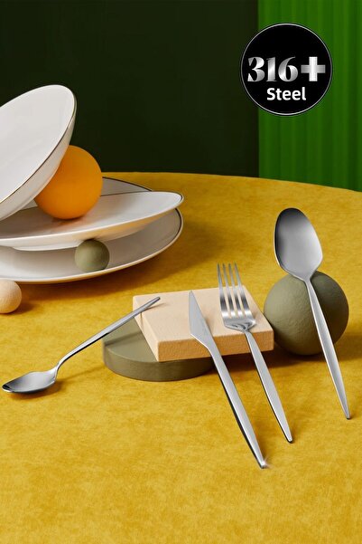 Karaca مجموعة أدوات المائدة Thor Elegance 316 Steel 84 قطعة لـ 12 شخصًا