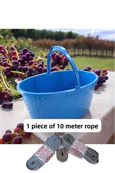 ÇEÇEN HOME Coș de transport din plastic Coș cu fructe Coș pentru balcon-băcăn...