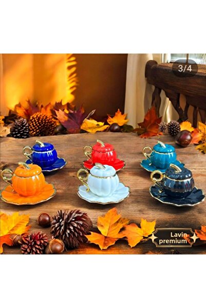 KESEN ZÜCCACİYE طقم كأس القرع الخزفي